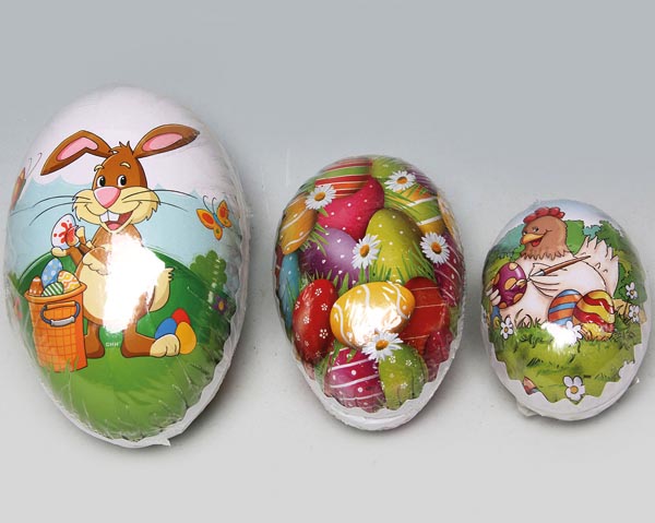 Cardboard poster eggs set of 3! Sizes: 18cm, 12cm