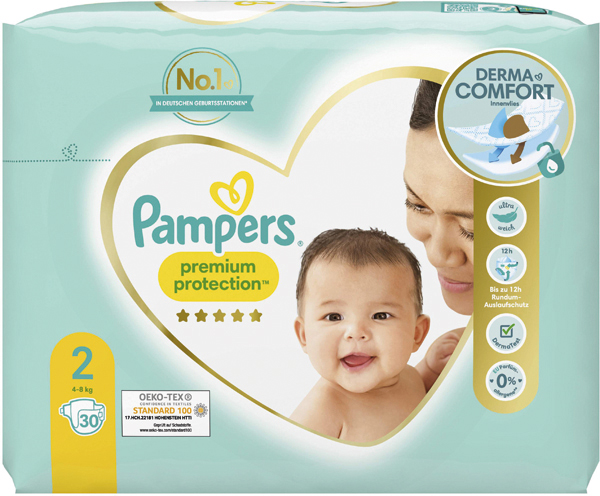 Pampers diapers new baby (4-8kg) 30 pcs