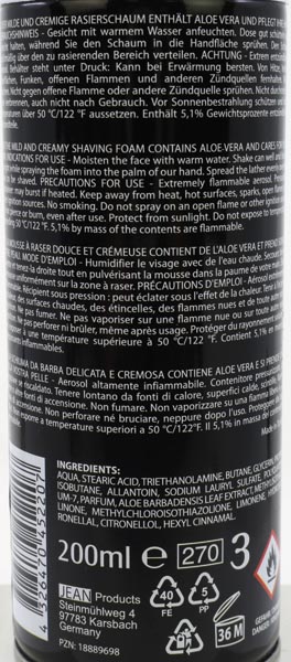 Shaving Foam 200ml Elina Shave Classic