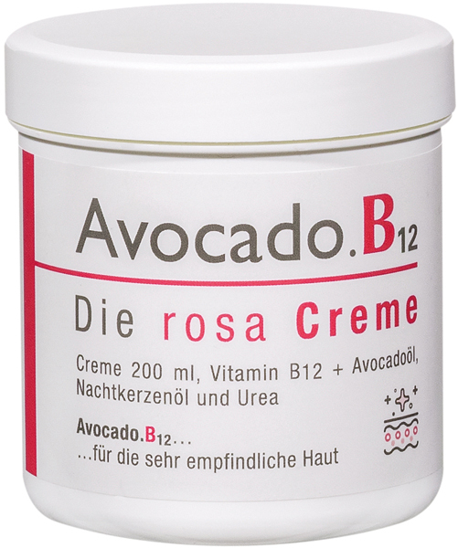 Avocado.B12 Die rosa Creme 200ml für die sehr empfindliche Haut