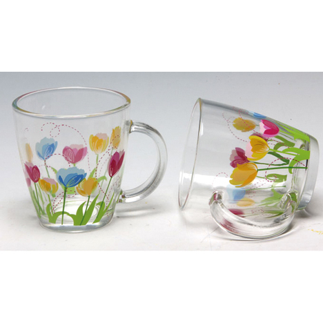 tasse en verre 300ml 12x10x9cm