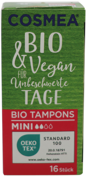 Cosmea Tampons Mini 16er Bio & Vegan