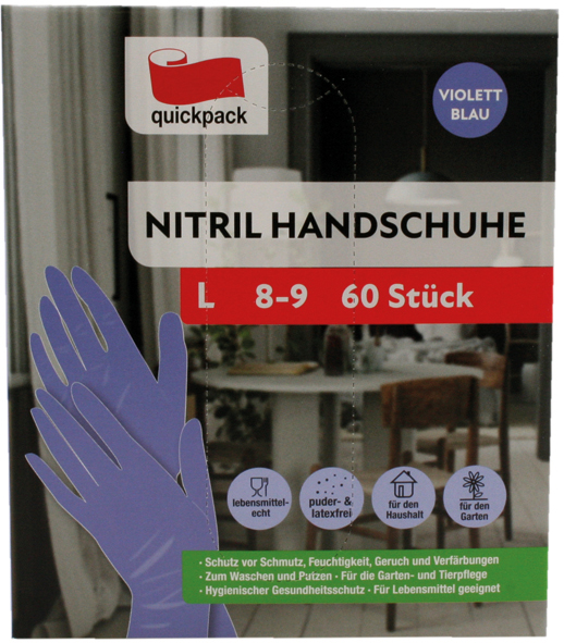 Disposable gloves Nitril gloves 60pcs size L