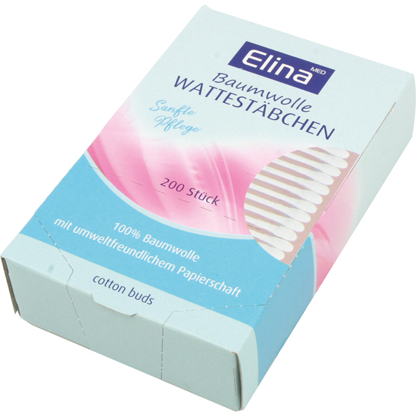 Cotton Swabs 200pcs paper Elina in paper box