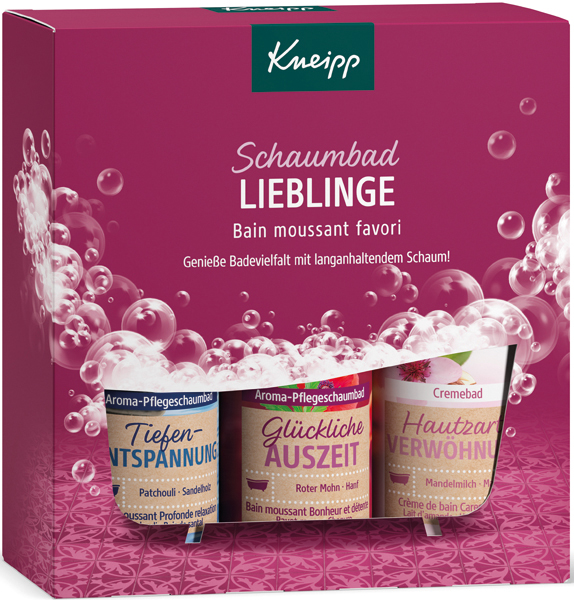 Pack cadeau Kneipp Les favoris du bain 3x100ml