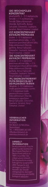 Kuschelweich softener 1l blossom fresh 38 s