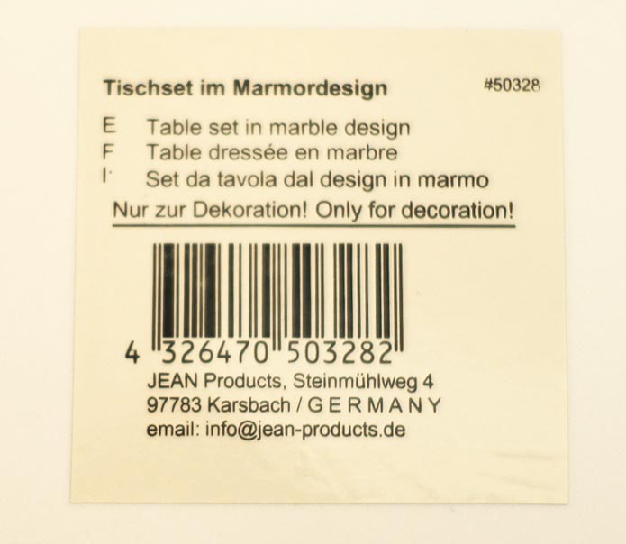 Tischset im Marmordesign, 44x28,5cm