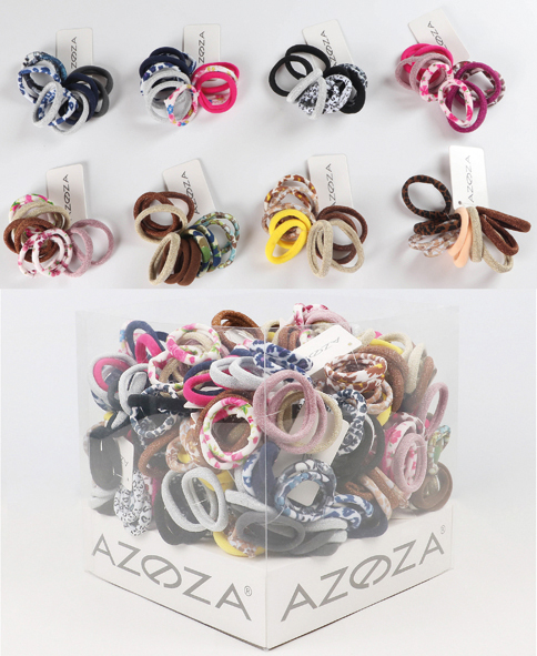 Hair tie 10pcs, 8fold assorted