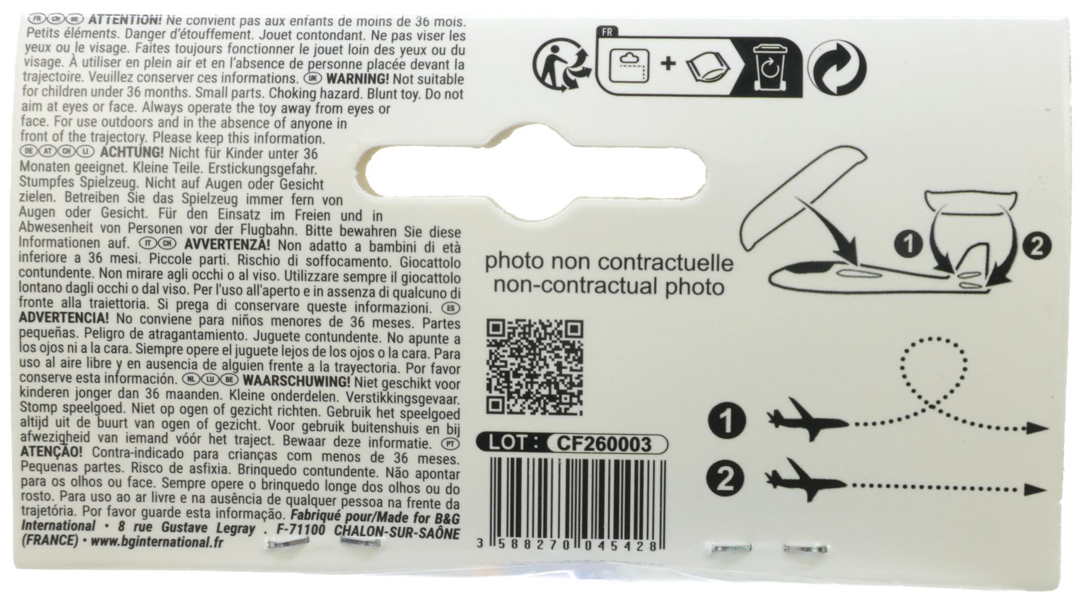 Flieger XL 25x23cm, 4 Farben sortiert aus Styropor