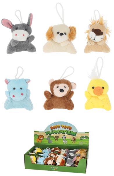 Plüschtiere 8cm 6/s, im Display