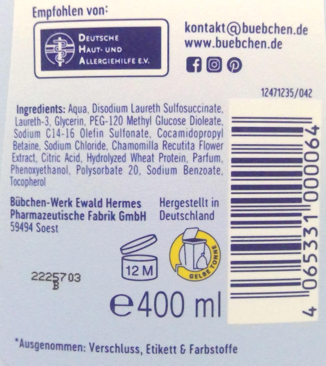 Bübchen shampoo kids 400ml