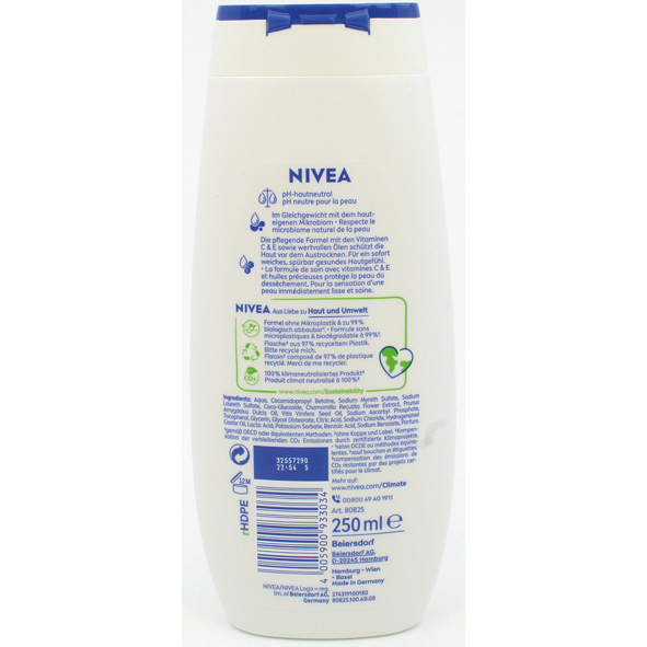 Nivea Dusch 250ml Creme Sensitive