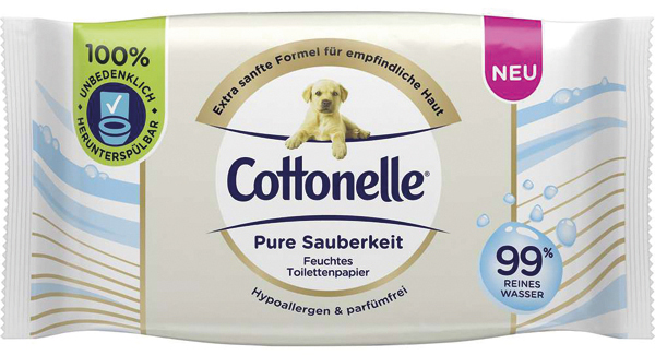 Cottonelle Feuchtes Toi.Papier Pure Sauberkeit