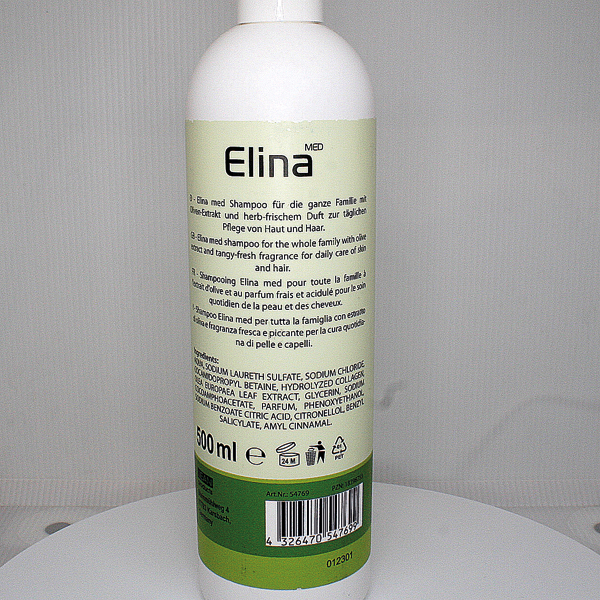 Dusch Gel Elina med 500ml Hair & Body grüne Olive