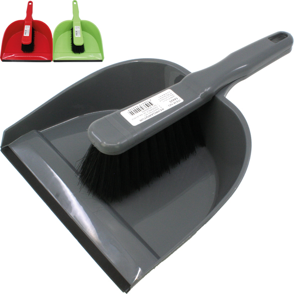 Eco sweeping set with rubber lip 3 colours