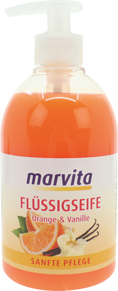 Soap Liquid Marvita 500ml Orange & Vanilla