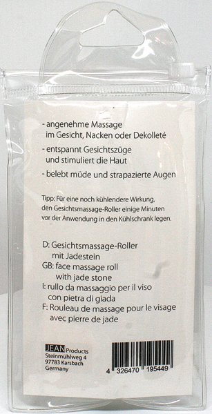 Massage Gesichtsroller Jadestein 11x6cm