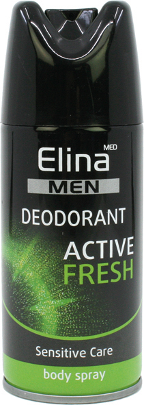 Deospray Elina 150ml pour homme Active Fresh