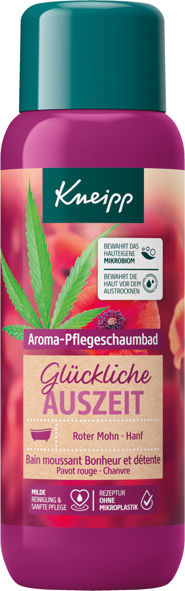 Kneipp Aroma Bubble Bath 400ml Red Poppy & Hemp