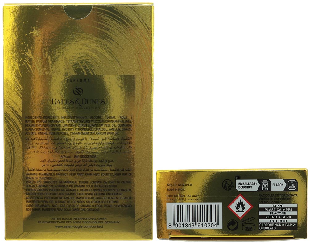 Parfüm Dales&Dunes Gold Spirit 100ml EDT men