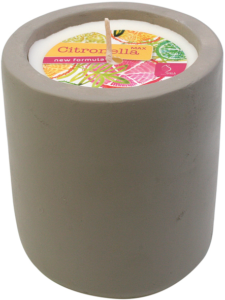 Candle Citronella 270g in concrete jar