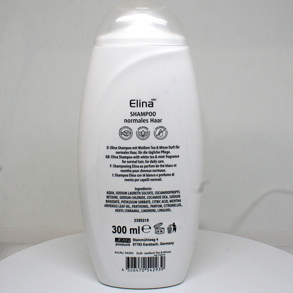 Shampoo Elina 300ml Weißer Tee & Minze