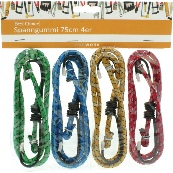 Straps 4pcs ea. 75cm 4 Colours Asstd.