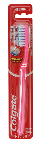 Toothbrush COLGATE Double Action18cm, medium