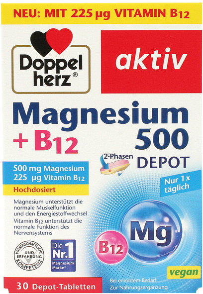 Doppelherz Magnesium 500 2-phase 30 tabs