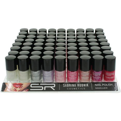 Nagellack Sabrina Saisonfarben 12ml, 72er Tray