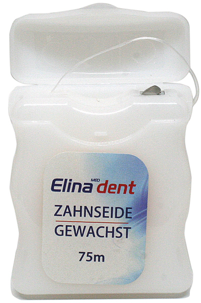 Dental floss Elina Dent 75m waxed mint flavour