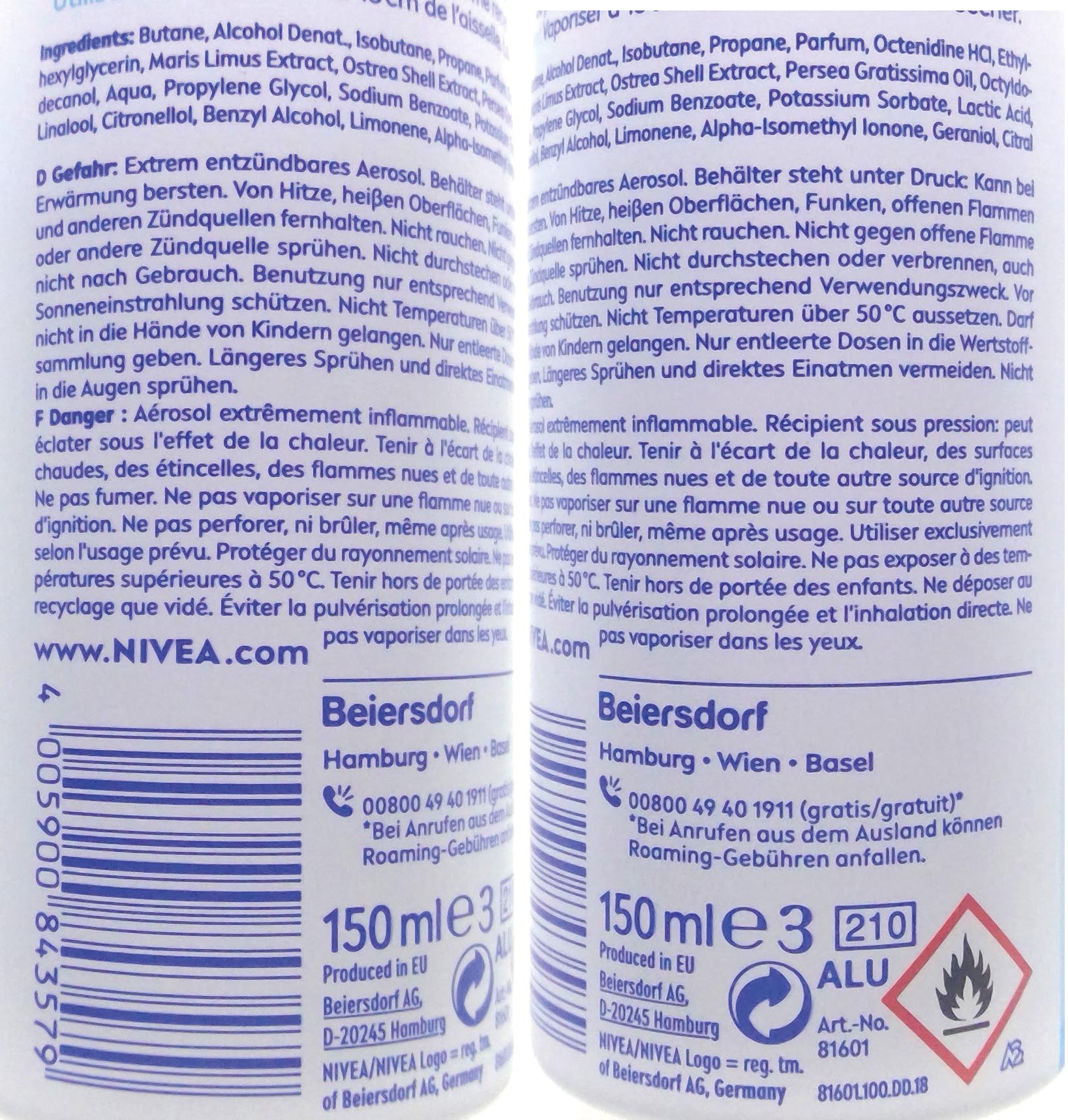 Nivea Deo Spray 150ml Fresh Natural