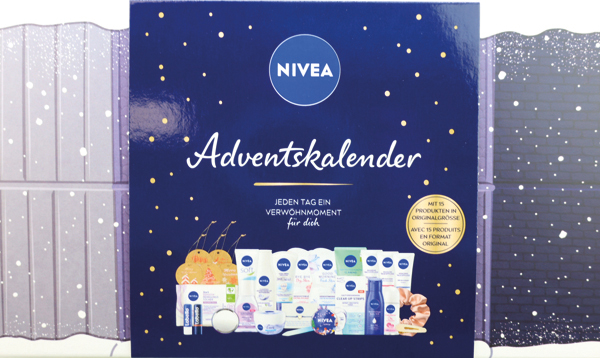 Nivea GP Adventskalender, 24fach sortiert, Creme,