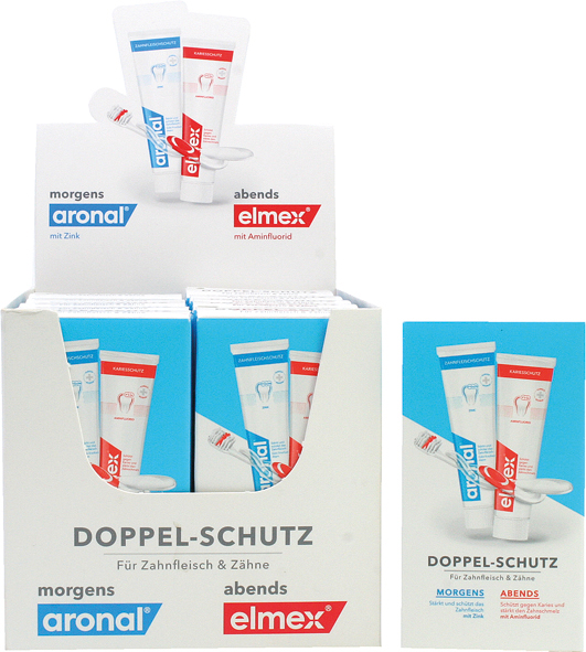 Aronal + Elmex toothpaste 2x12ml