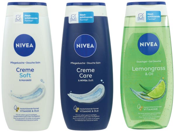 Nivea Shower 250ml 18's mixed carton