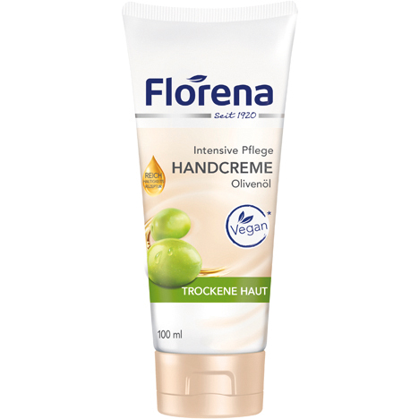 Crème pour les mains 100ml Florena Olivenöl tube