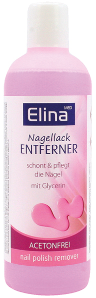 Nail polish remover Elina 200ml acetone-free