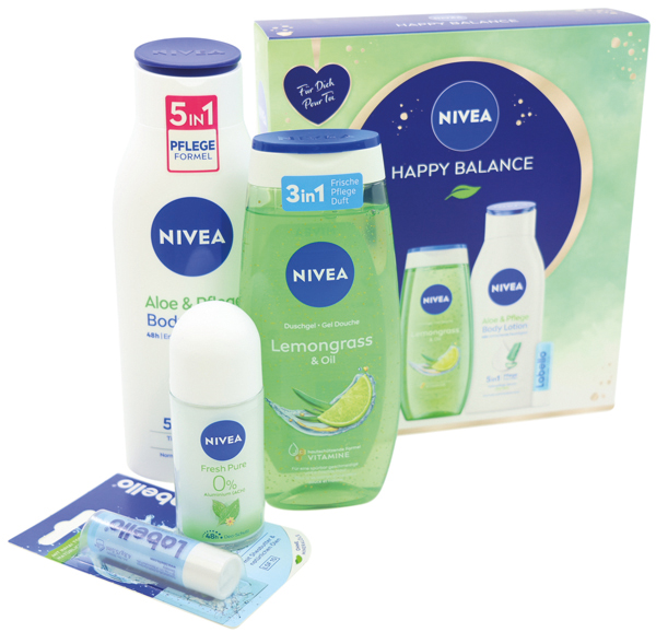 Nivea GP 'Happy Balance' Shower 250ml+Labello