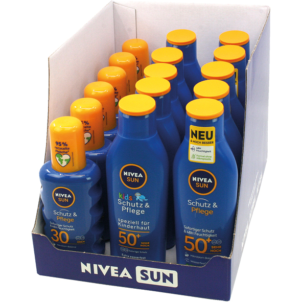 Nivea Sun 15's mixed box 2 assorted