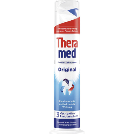 Theramed 100ml original in dispenser