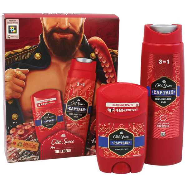 Old Spice GP Dark Captain Stick 50ml+ Shower