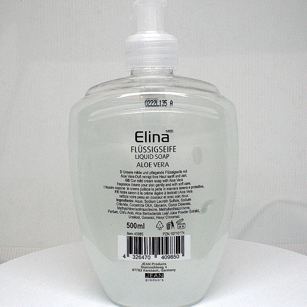 Elina Aloe Vera Seife flüssig 500ml mit Spender