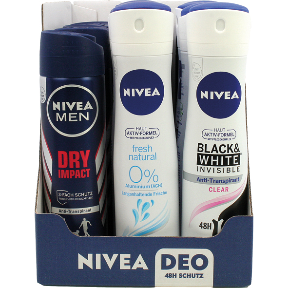 Nivea Deospray 150ml 15er Mixkarton 150ml