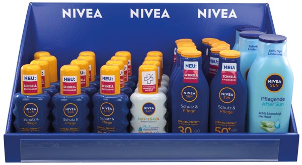 Nivea Sun 30er Mixkarton 6fach sortiert