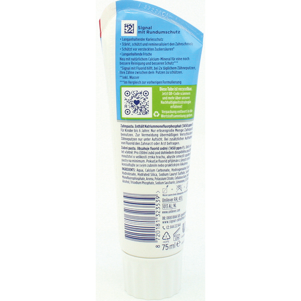 Signal Toothpaste 75ml Cavity Protection