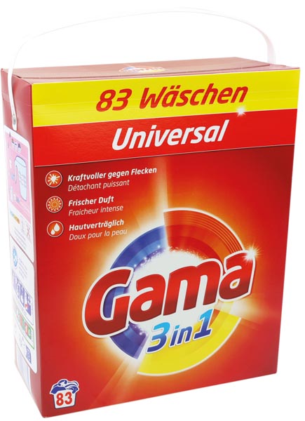 Gama washing powder 83sc 4,98kg