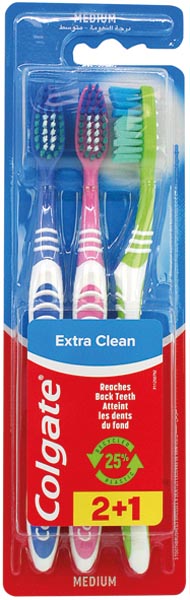 Toothbrush COLGATE extra clean medium triple pack