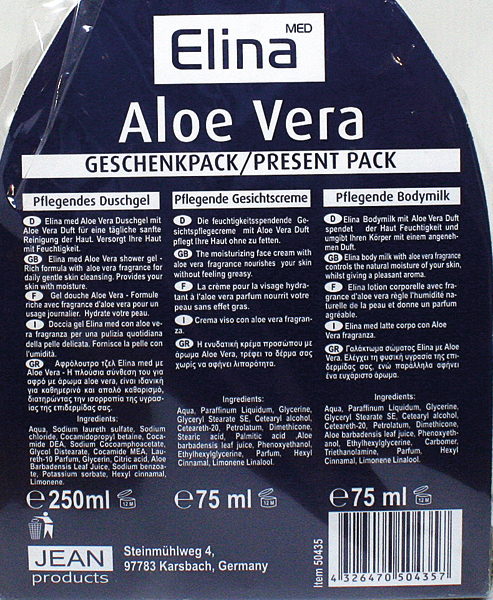 Elina GP Aloe Vera Shower 250ml + Facecr. 75ml