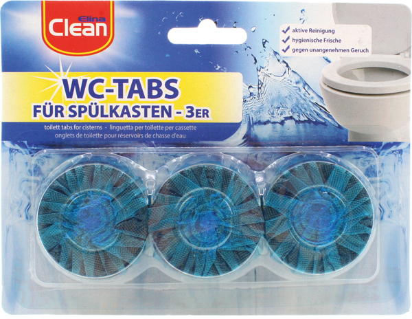 Toilet Tabs blue flush valve 3x50g for water tank