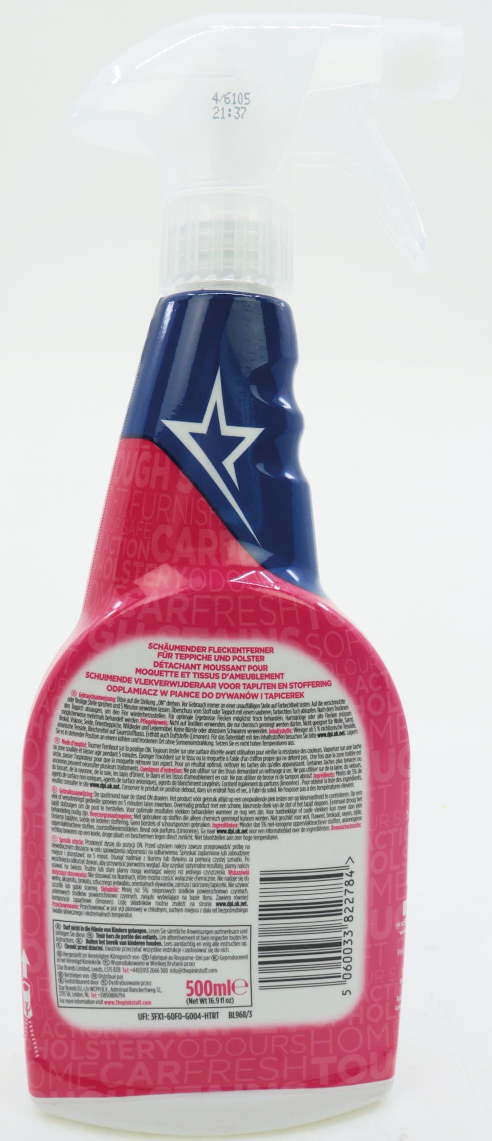 THE PINK STUFF foaming carpet stain remover 500ml